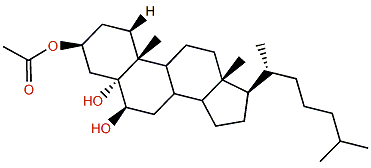 Cholestane-3b,5a,6b-triol 3-acetate